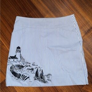 Charter Club Nautical Striped Lighthouse Skort